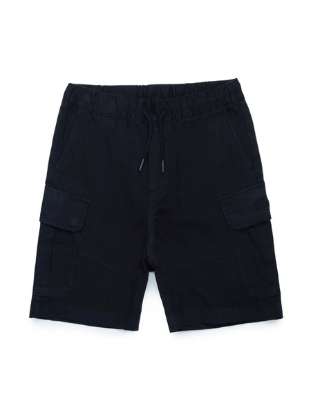  Diesel Kids Logo-embroidered Shorts - Black 