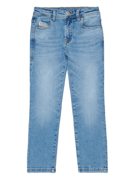  Diesel Kids Logo Fastening Jeans - Blue 