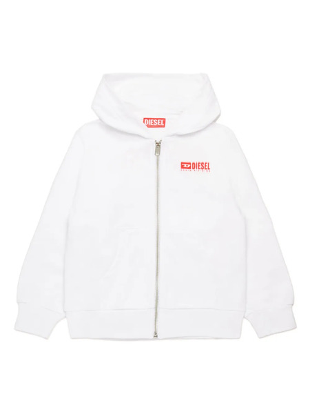  Diesel Kids Logo Hoodie - White 