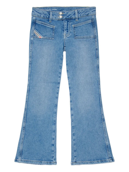  Diesel Kids Logo-patch Cotton Jeans - Blue 