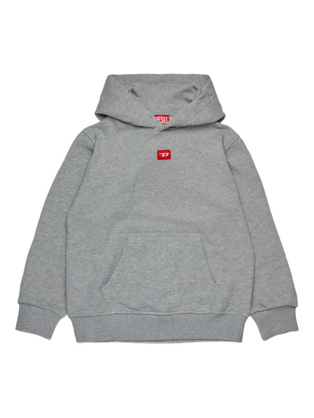 Diesel Kids Logo-patch Hoodie - Grey 