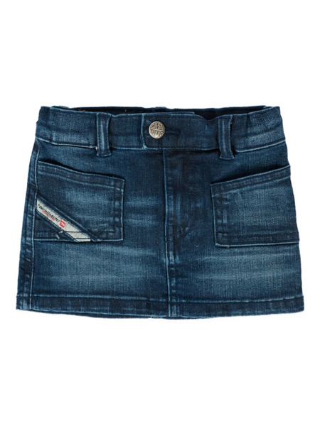  Diesel Kids Logo-patch Pocket Denim Skirt - Blue 