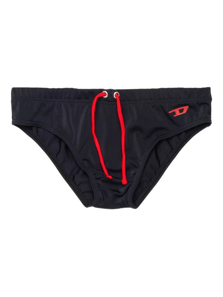  Diesel Kids Logo-print Drawstring Swim Shorts - Black 