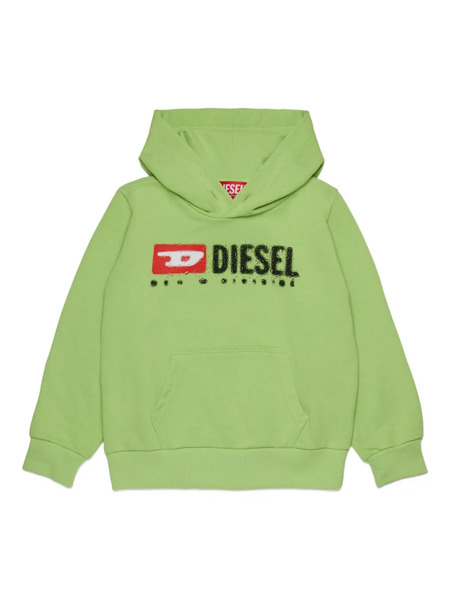  Diesel Kids Logo-print Hoodie - Green 