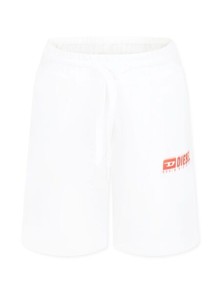  Diesel Kids Logo-print Shorts - White 