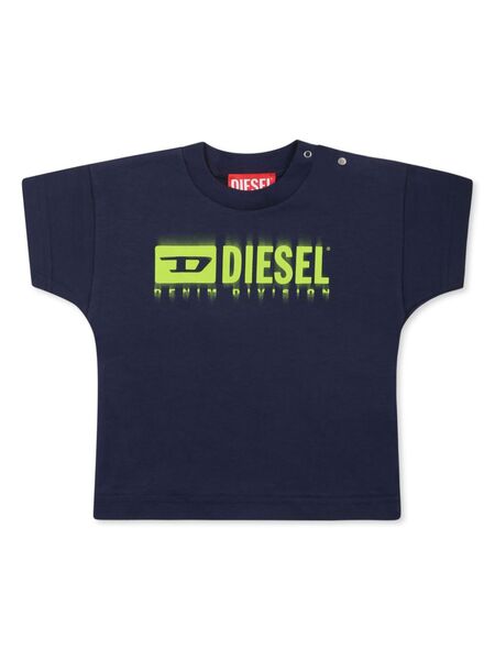  Diesel Kids Logo-print T-shirt - Blue 