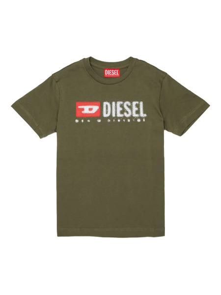  Diesel Kids Logo-print T-shirt - Green 