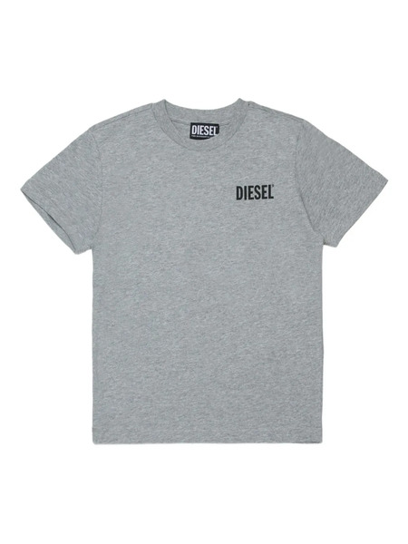  Diesel Kids Logo-print T-shirt - Grey 