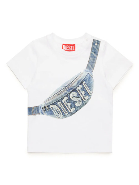  Diesel Kids Logo-print T-shirt - White 