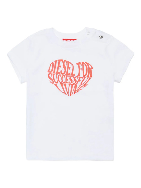  Diesel Kids Logo Short-sleeve T-shirt - White 