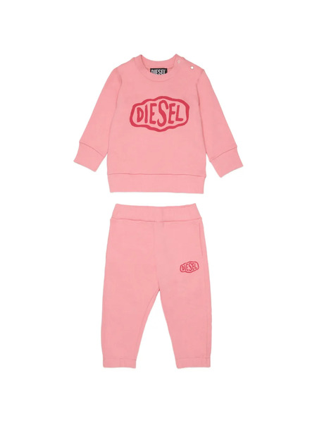  Diesel Kids Logo Tracksuit Set - Pink 