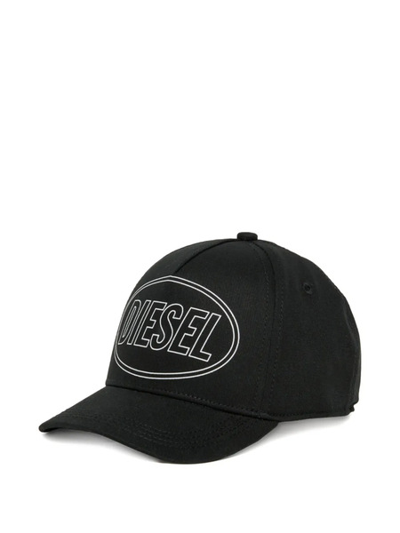  Diesel Kids Logo Visor Baseball Cap - Black 