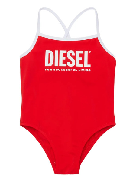  Diesel Kids Midib Criss-cross Swimsuit - Red 