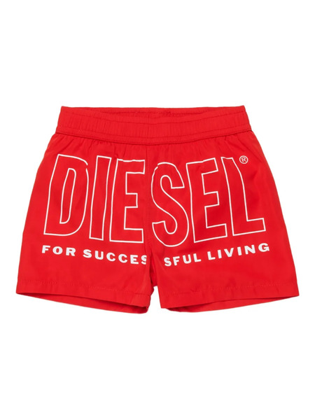  Diesel Kids Misitb Logo-print Swim Shorts - Red 