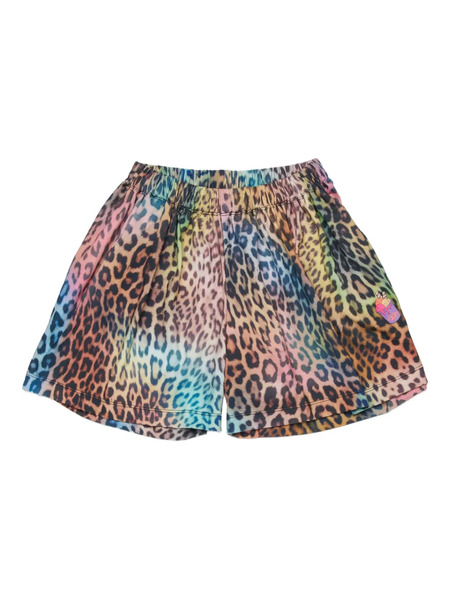  Diesel Kids Mplily Leopard-print Shorts - Brown 