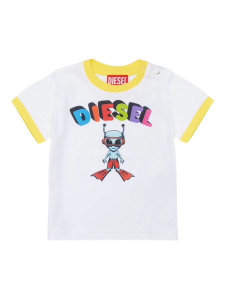  Diesel Kids Mtirulb Graphic-print T-shirt - White 