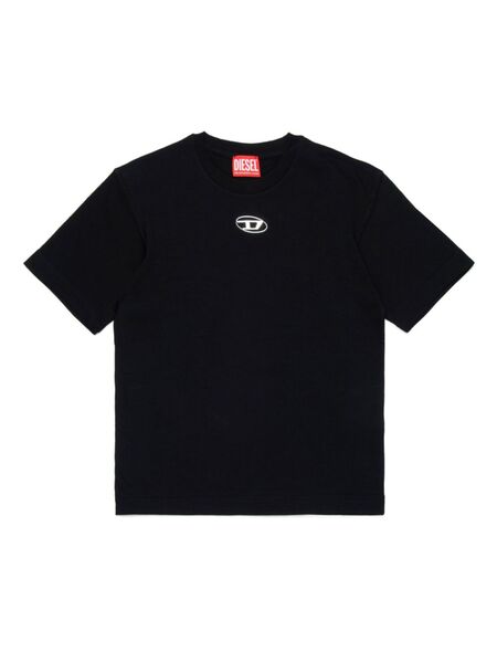  Diesel Kids Oval D Branded T-shirt - Black 