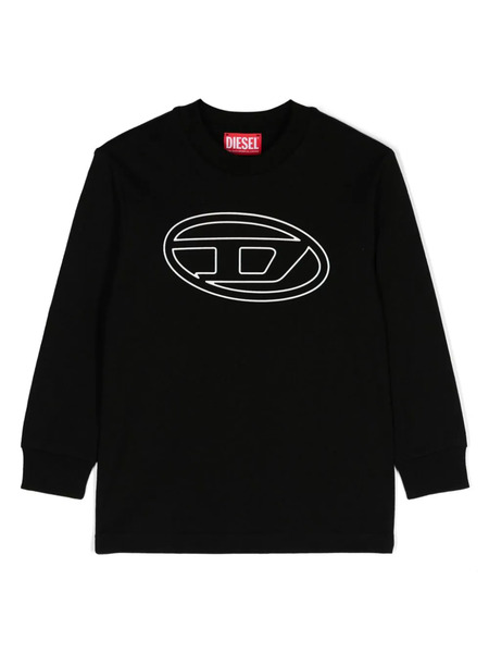  Diesel Kids Oval D-embossed T-shirt - Black 