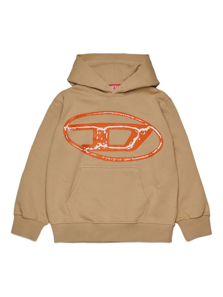  Diesel Kids Oval D Hoodie - Brown 