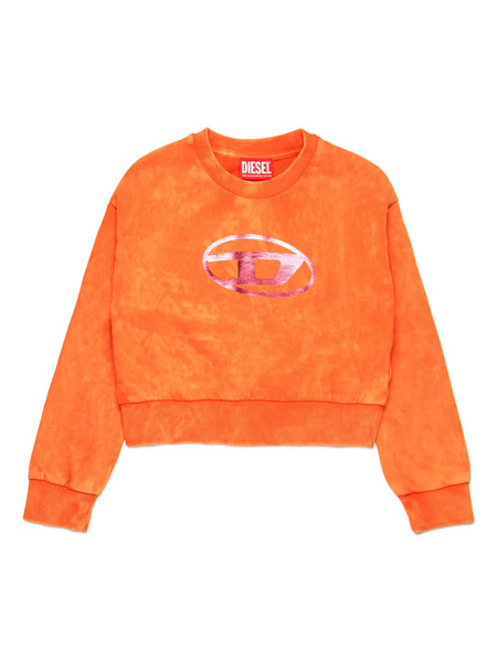 Diesel Kids Oval D Sweatshirt - Orange 