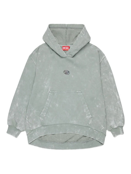  Diesel Kids Pocket Salia Hooded Sweatshirt - Grey 