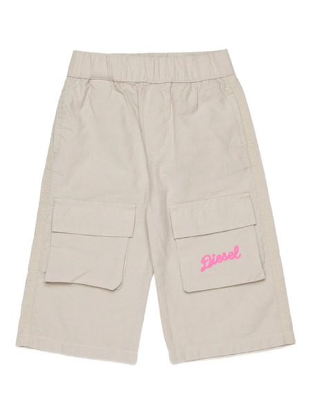  Diesel Kids Poldyb Cotton Cargo Pants - Neutrals 