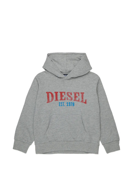  Diesel Kids Printed Hoodie - Grey 