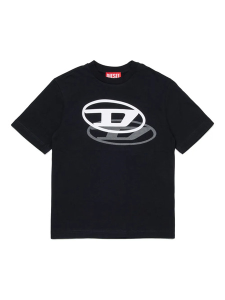  Diesel Kids Printed Logo T-shirt - Black 