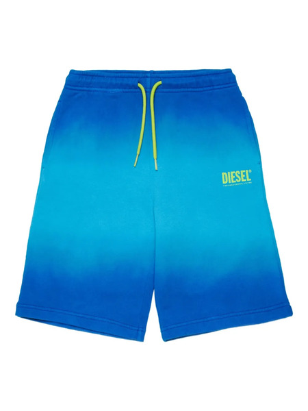  Diesel Kids Pshade Logo-detail Drawstring Shorts - Blue 
