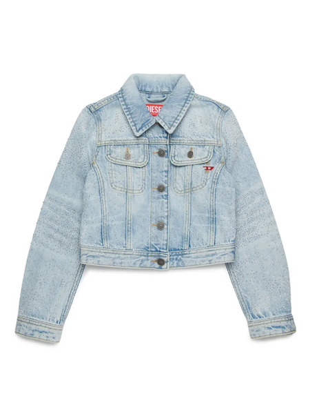  Diesel Kids Rhinestone-embellished Denim Jacket - Blue 
