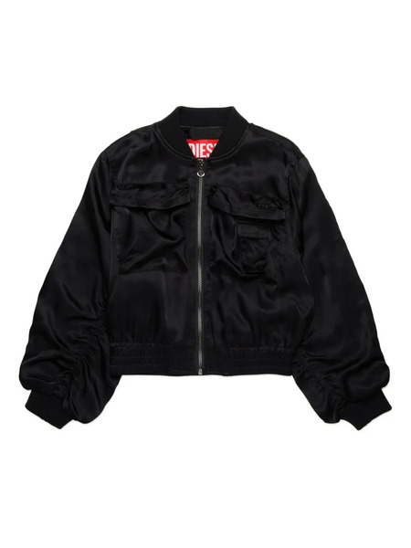  Diesel Kids Satin Bomber Jacket - Black 