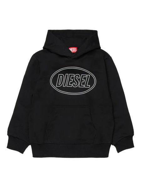  Diesel Kids Scirclehood Over Hoodie - Black 