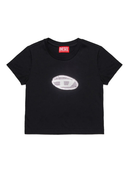  Diesel Kids Sequin-embellished T-shirt - Black 