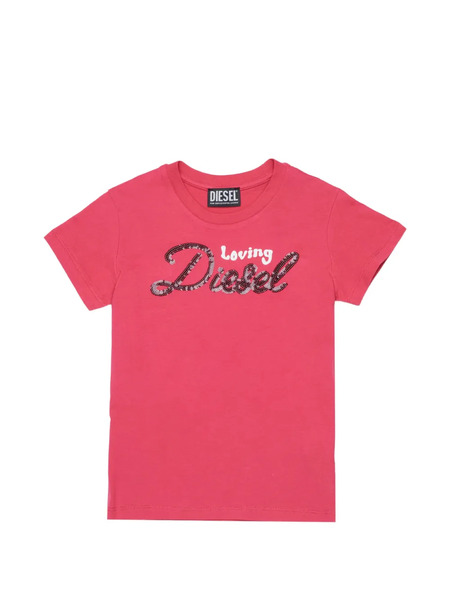  Diesel Kids Sequin T-shirt - Pink 