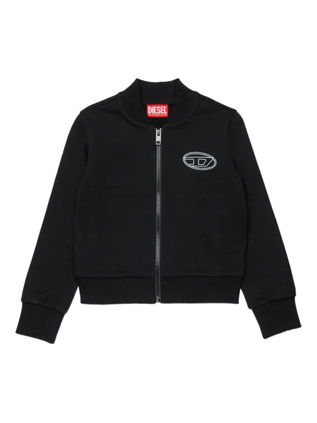  Diesel Kids Skippy Zip Fastening Sweater - Black 
