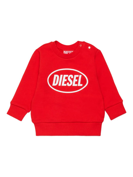  Diesel Kids Slottyb Logo-print Sweater - Red 
