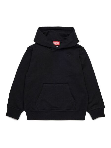  Diesel Kids Smacshoodmegovald Over Hoodie - Black 