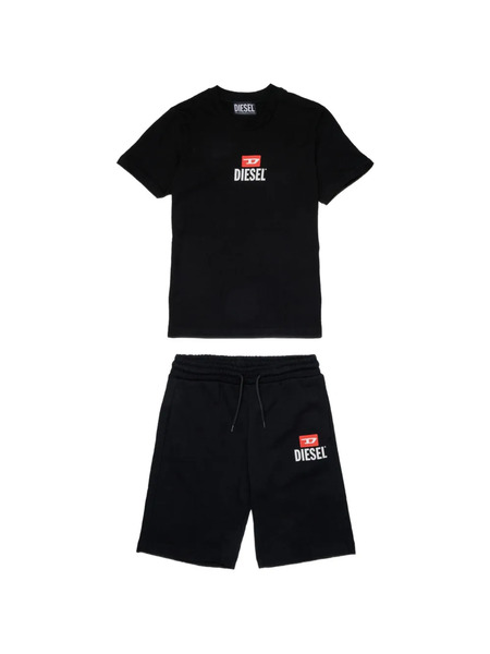  Diesel Kids Stibogi Drawstring Shorts Set - Black 