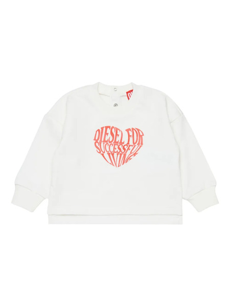  Diesel Kids Svavyb Heart-graphic Sweatshirt - White 