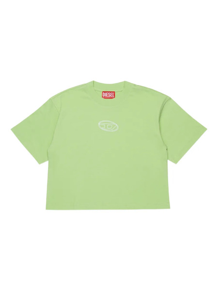  Diesel Kids Tixan Logo-embroidered T-shirt - Green 