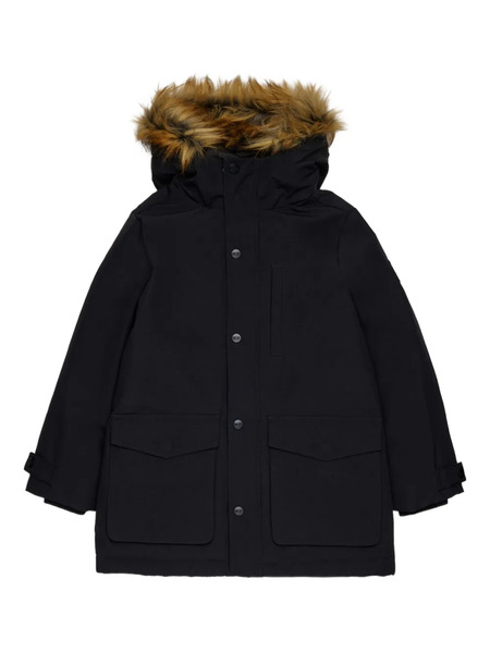  Diesel Kids Trimmed-hood Coat - Black 