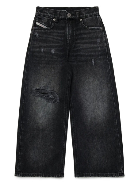  Diesel Kids Wide-leg Jeans - Black 