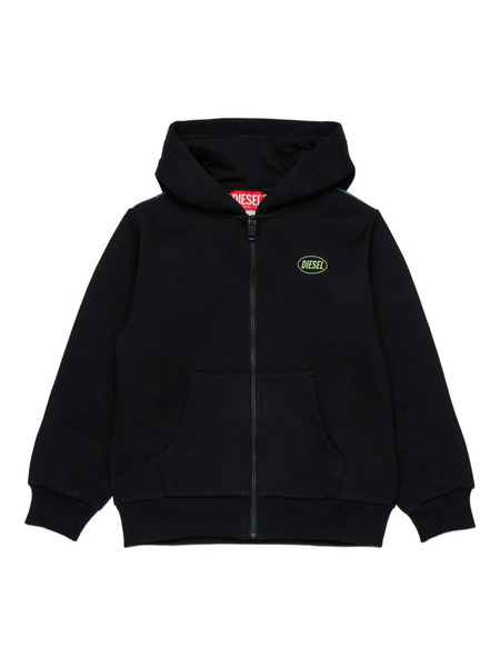  Diesel Kids Zip-up Hoodie - Black 