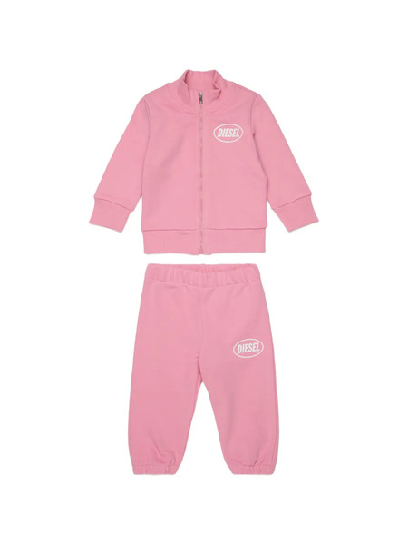  Diesel Kids Zip-up Tracksuit Set - Pink 