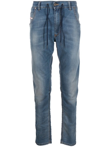  Diesel Krooley-e-ne Low-rise Tapered Jeans - Blue 