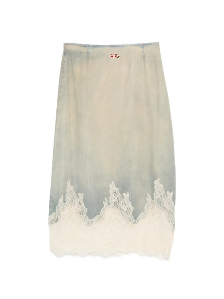  Diesel Lace-trim Skirt - Blue 