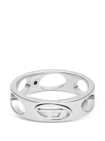  Diesel Logo Band Ring - Silver 