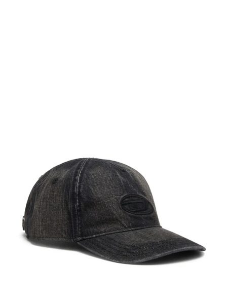  Diesel Logo-embroidery Baseball Cap - Black 