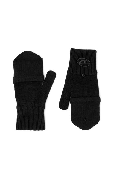  Diesel Logo-embroidery Gloves - Black 