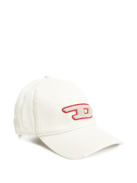  Diesel Logo-patch Baseball Cap - White 